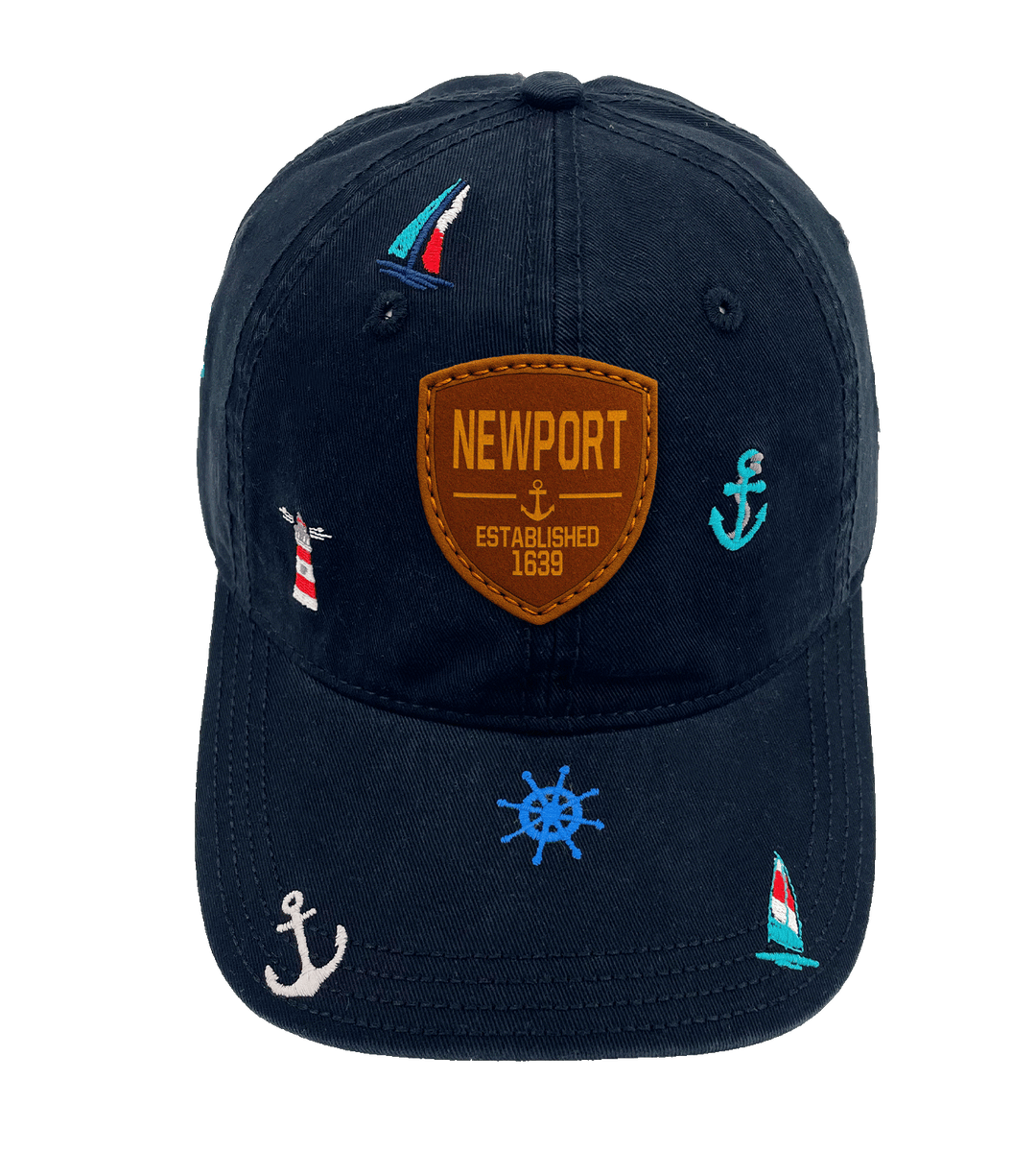 Newport Rhode Island Nautical Sailing Baseball Cap