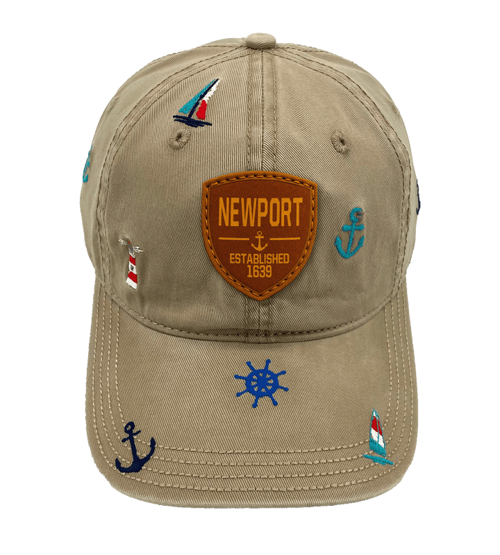 Newport Rhode Island Nautical Sailing Baseball Cap