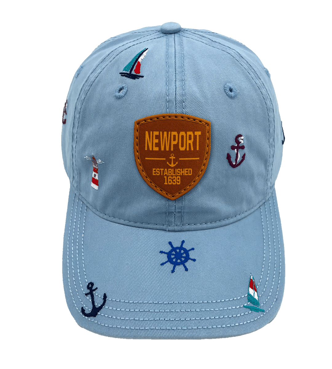 Newport Rhode Island Nautical Sailing Baseball Cap