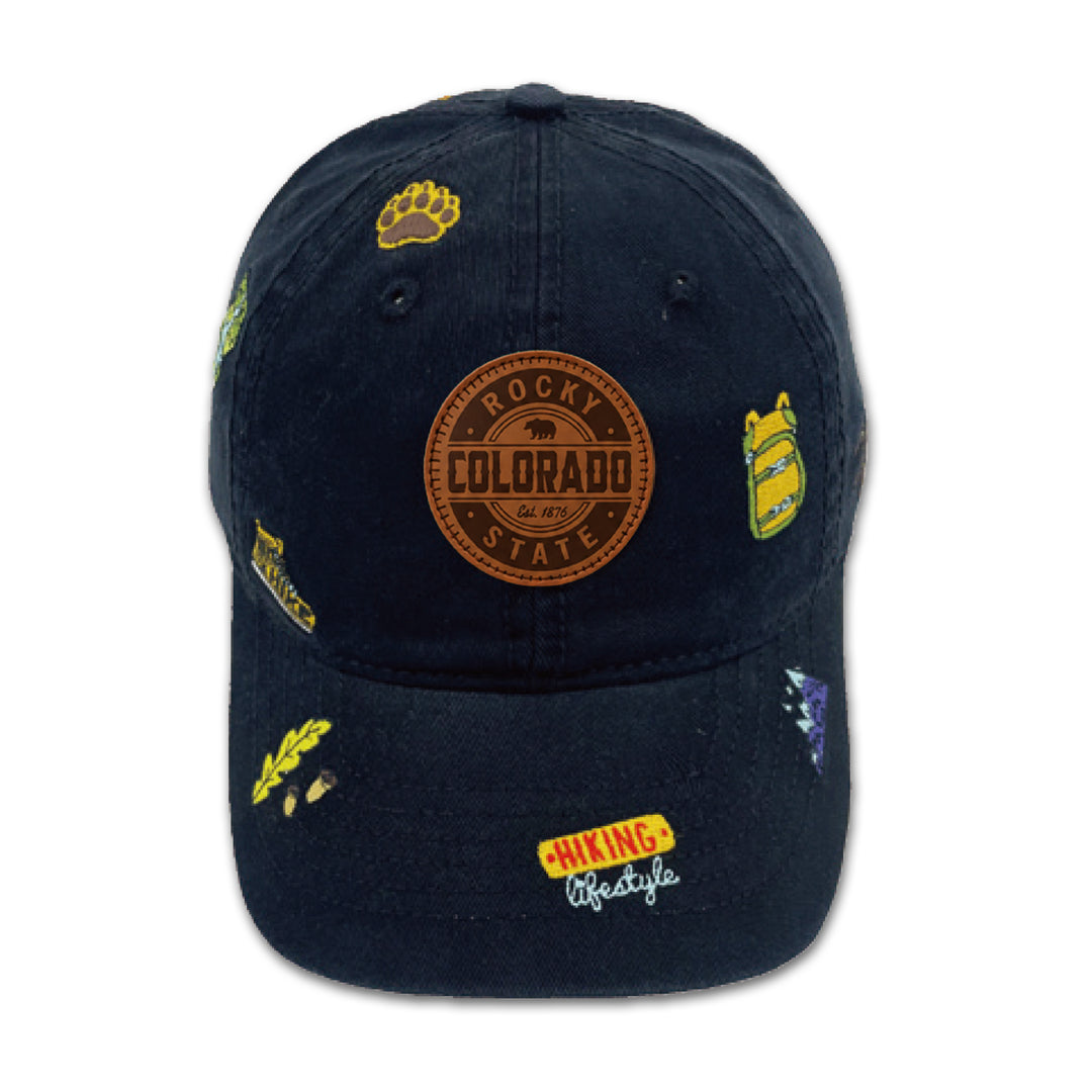 Colorado Rocky State Hiking Embroidered Baseball Cap