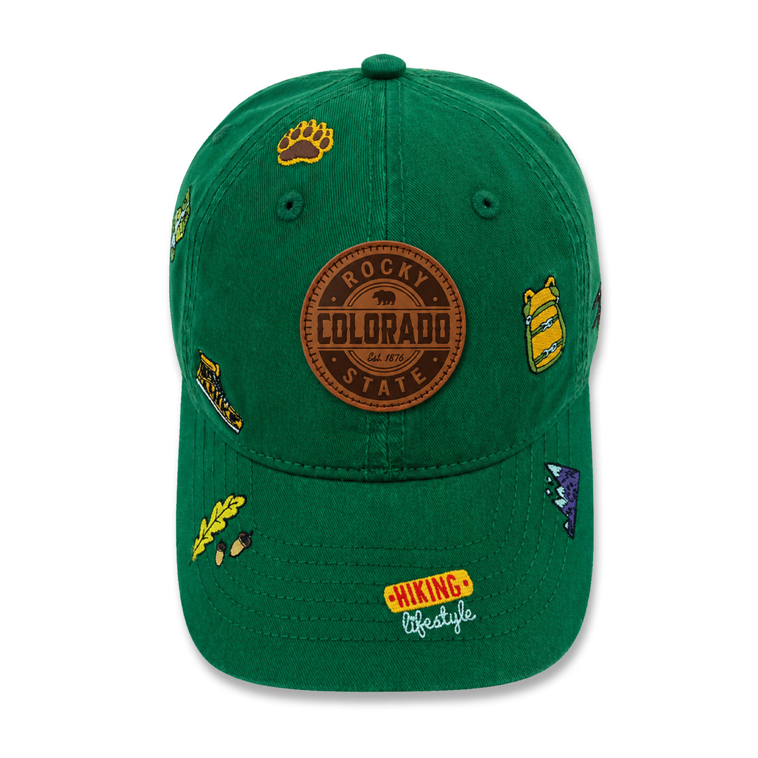 Colorado Rocky State Hiking Embroidered Baseball Cap