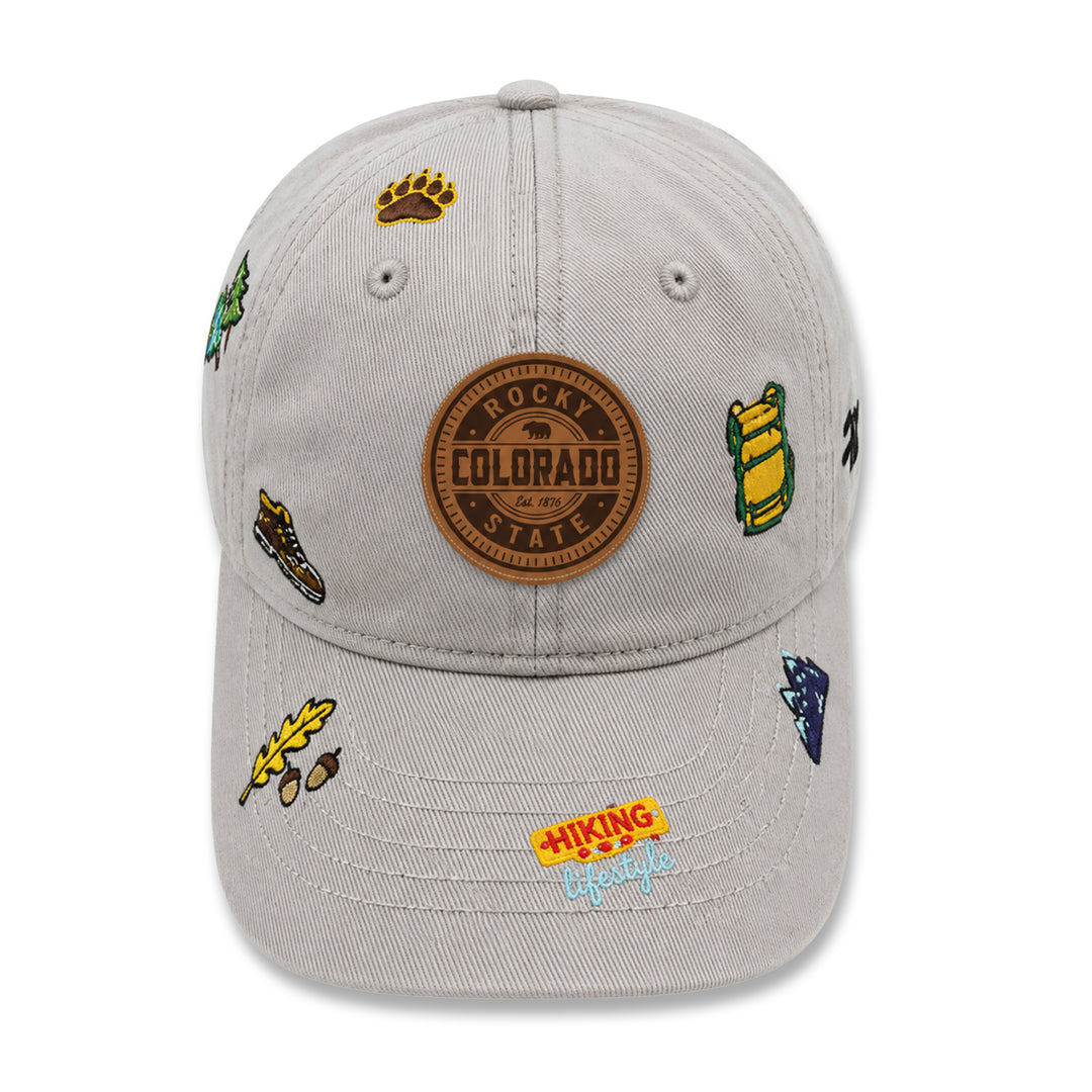 Colorado Rocky State Hiking Embroidered Baseball Cap