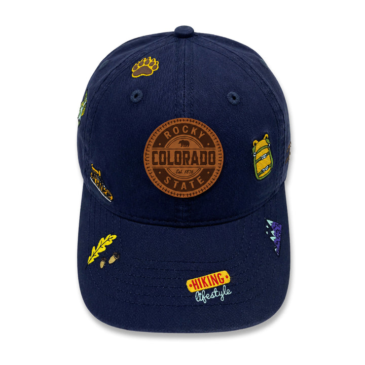 Colorado Rocky State Hiking Embroidered Baseball Cap
