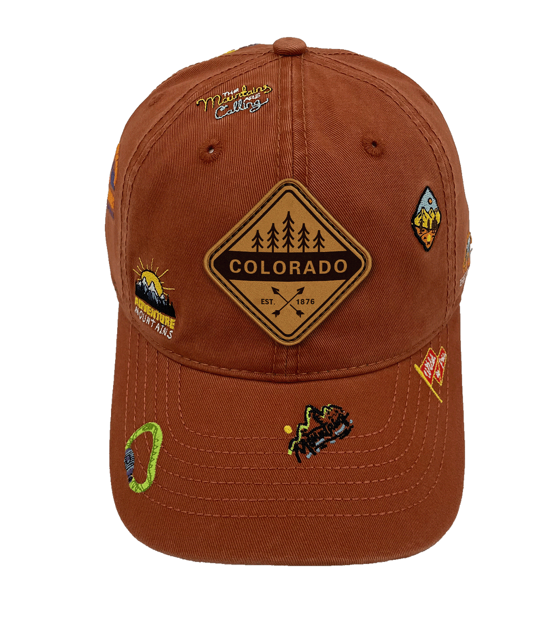 Colorado Mountain Climbing Adventure Baseball Cap