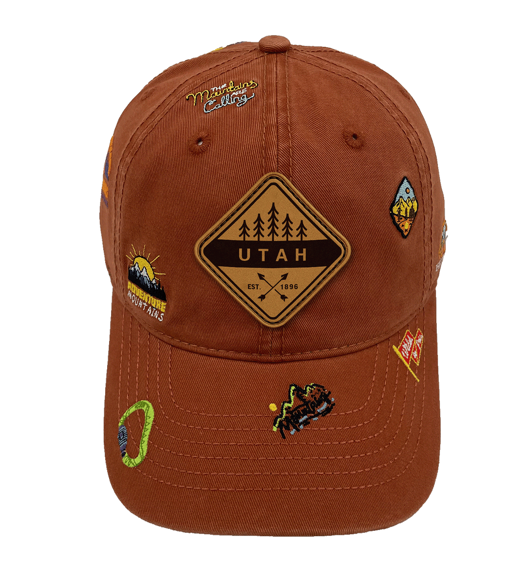 Utah Mountain Climbing Adventure Baseball Cap