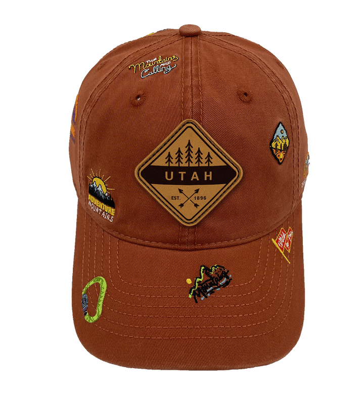 Utah Mountain Climbing Adventure Baseball Cap