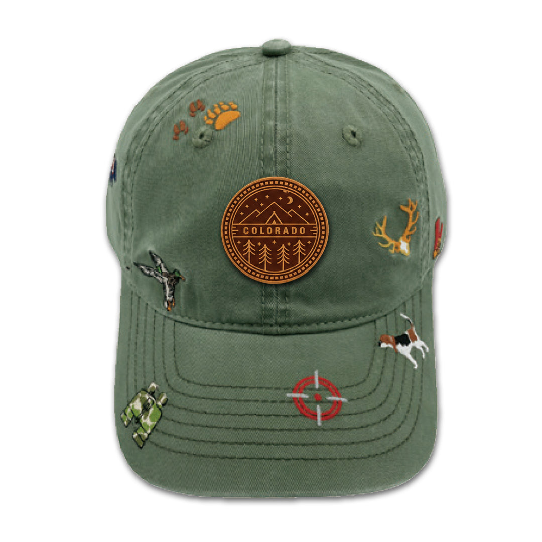 Colorado Wildlife Adventure Embroidered Baseball Cap