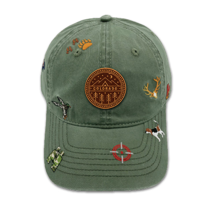 Colorado Wildlife Adventure Embroidered Baseball Cap