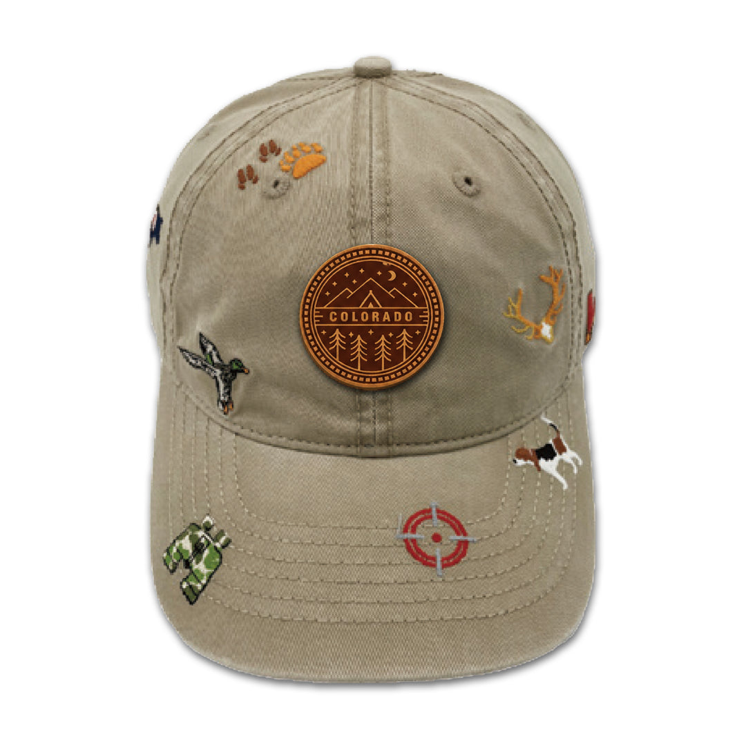 Colorado Wildlife Adventure Embroidered Baseball Cap