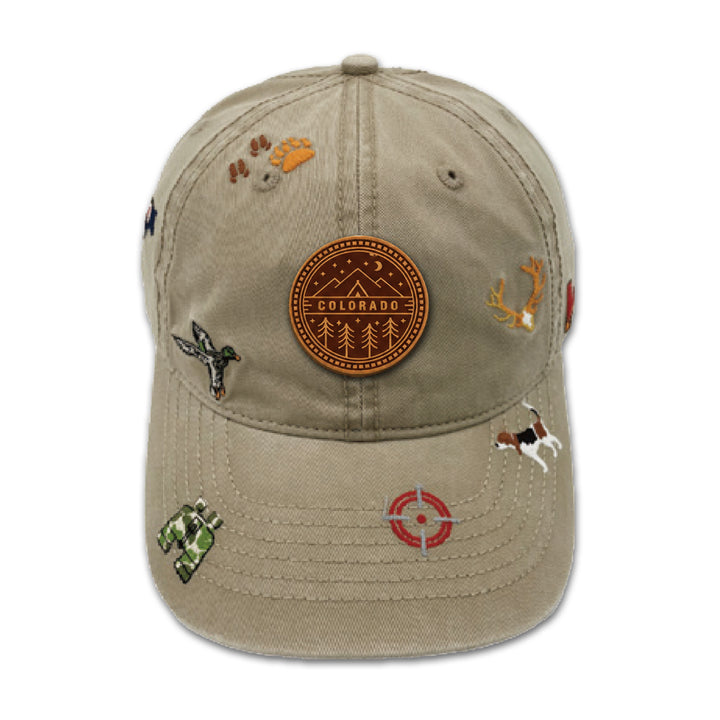 Colorado Wildlife Adventure Embroidered Baseball Cap