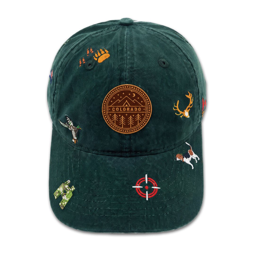 Colorado Wildlife Adventure Embroidered Baseball Cap