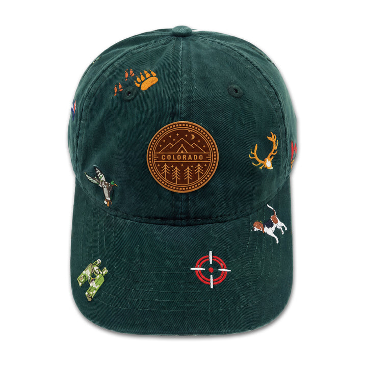 Colorado Wildlife Adventure Embroidered Baseball Cap