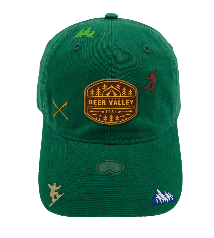 Deer Valley Utah Ski Adventure Baseball Cap