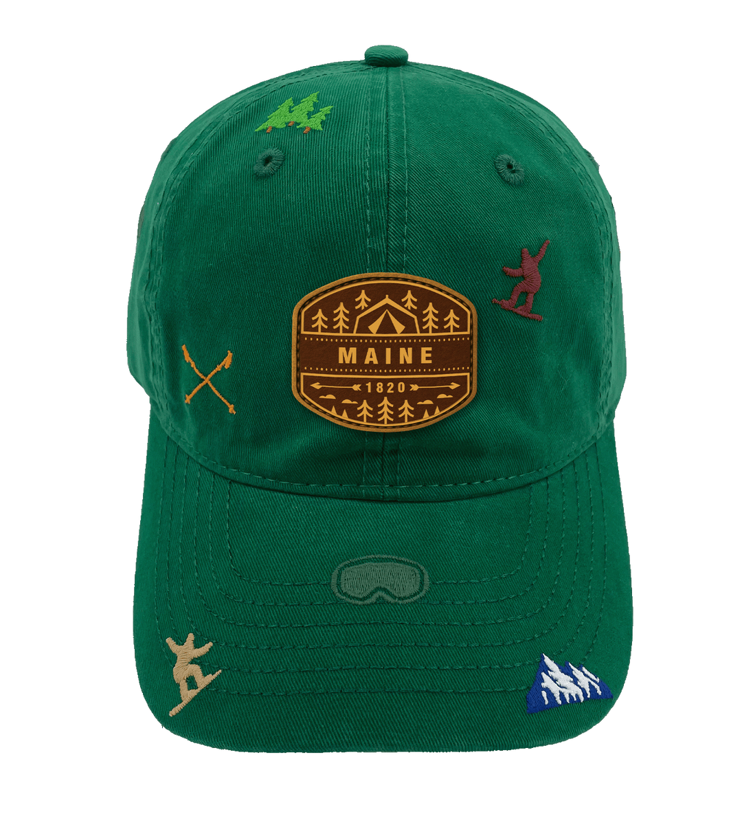 Maine Ski Adventure Baseball Cap