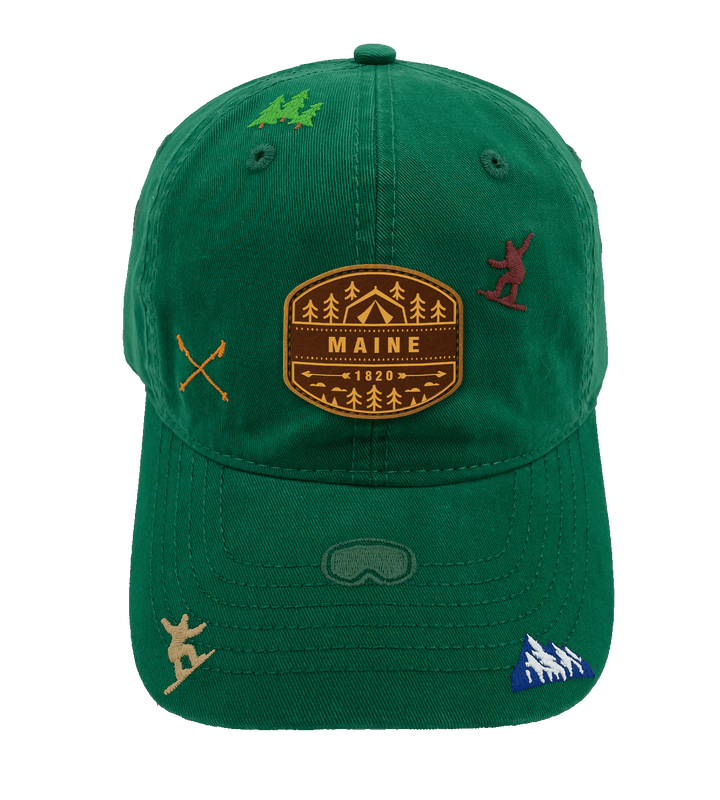Maine Ski Adventure Baseball Cap