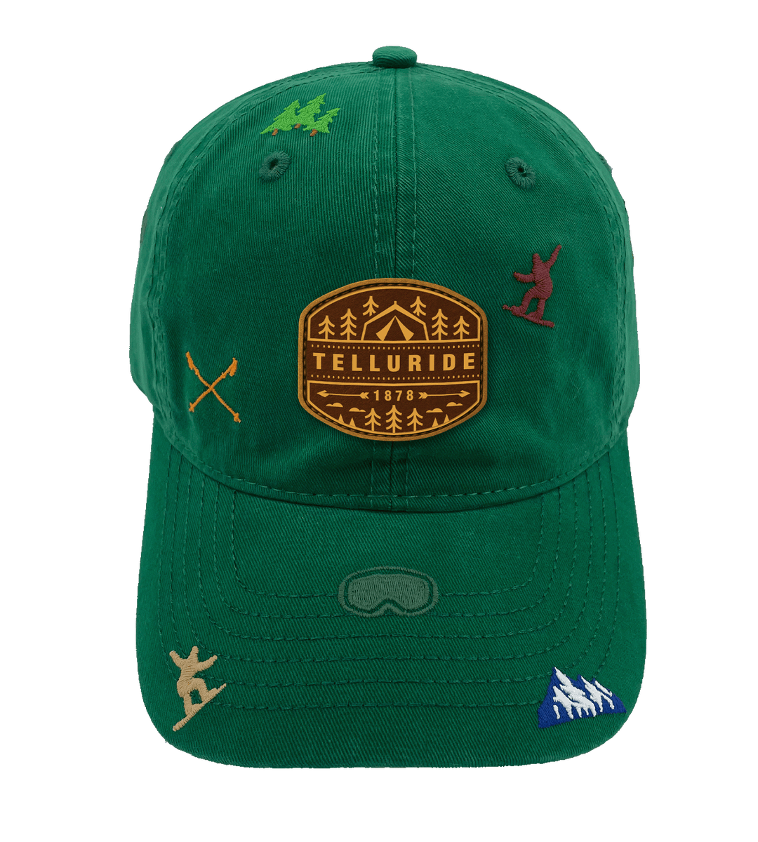 Telluride Colorado Ski Adventure Baseball Cap