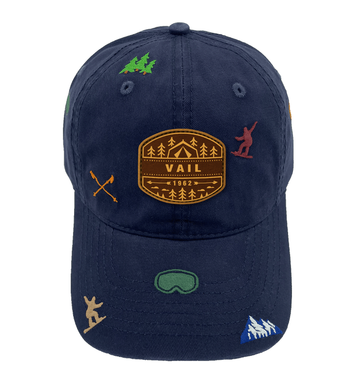 Vail Colorado Ski Adventure Baseball Cap