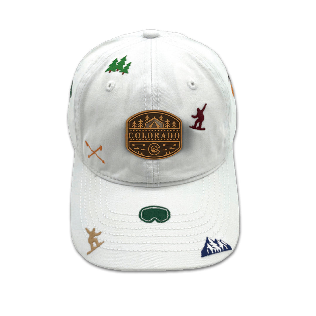 Colorado Adventure Baseball Cap – Navy Outdoor Hiking Camping Embroidered Hat for Mountain Travelers