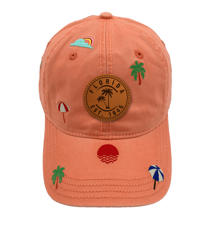 Florida Tropical Beach Baseball Cap
