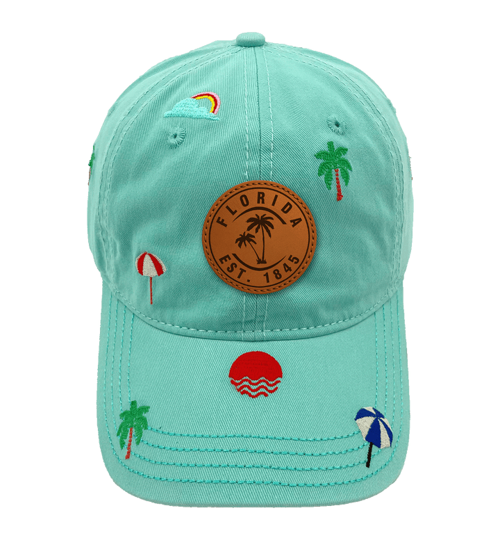 Florida Tropical Beach Baseball Cap