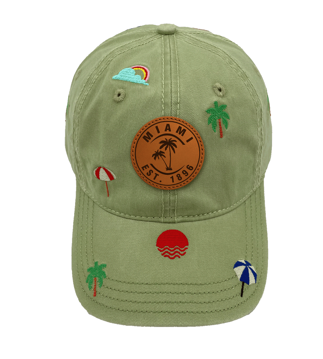 Miami Tropical Beach Baseball Cap