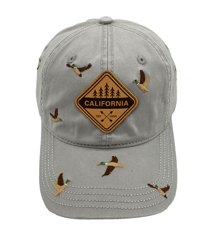 California Duck Embroidery Baseball Cap – Outdoor Adventure Hat for Nature Lovers