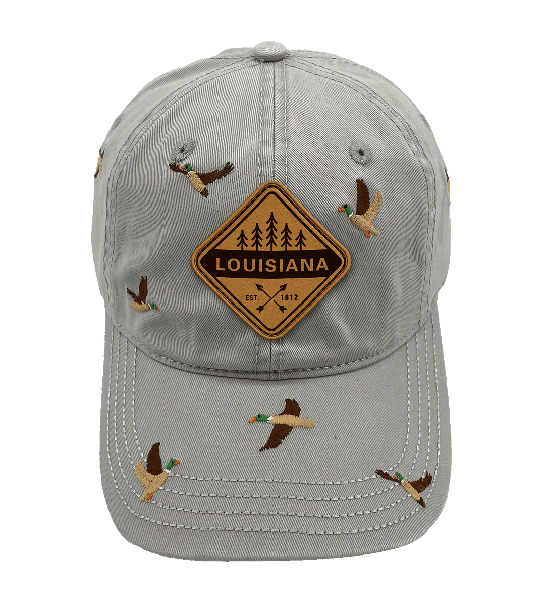 Louisiana Duck Embroidery Baseball Cap – Vintage Outdoor Adventure Hat for Nature Lovers