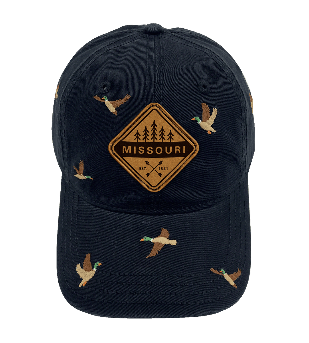 Missouri Duck Embroidered Baseball Cap – Nature Wildlife Outdoor Adventure Hat for Travelers