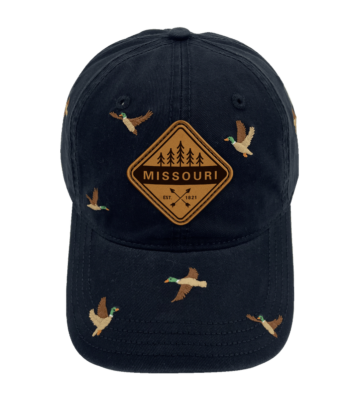 Missouri Duck Embroidered Baseball Cap – Nature Wildlife Outdoor Adventure Hat for Travelers