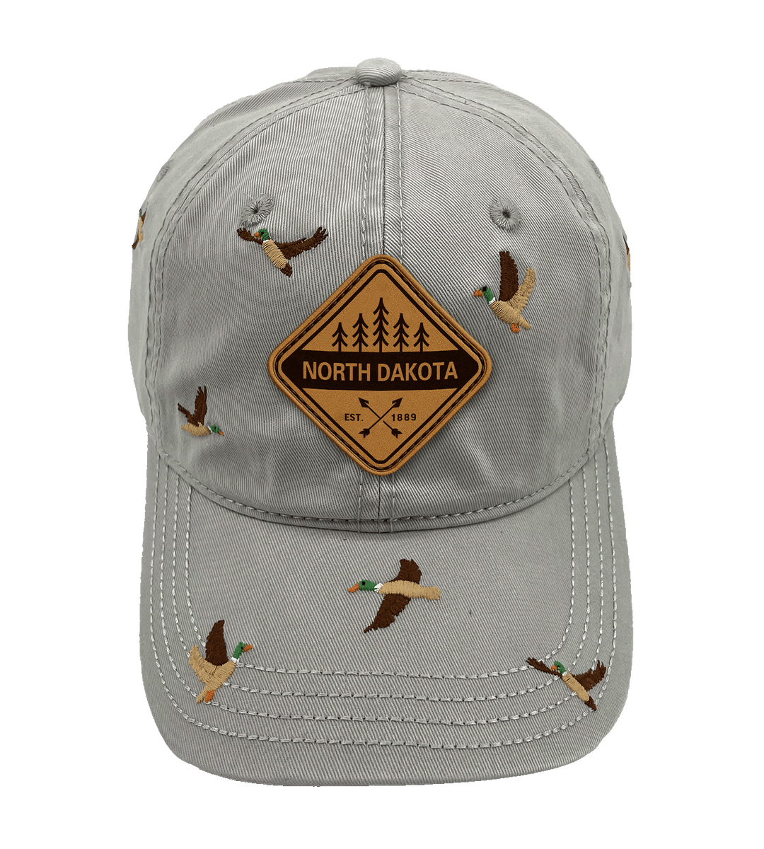 North Dakota Duck Embroidered Baseball Cap – Nature Wildlife Outdoor Adventure Hat for Travelers