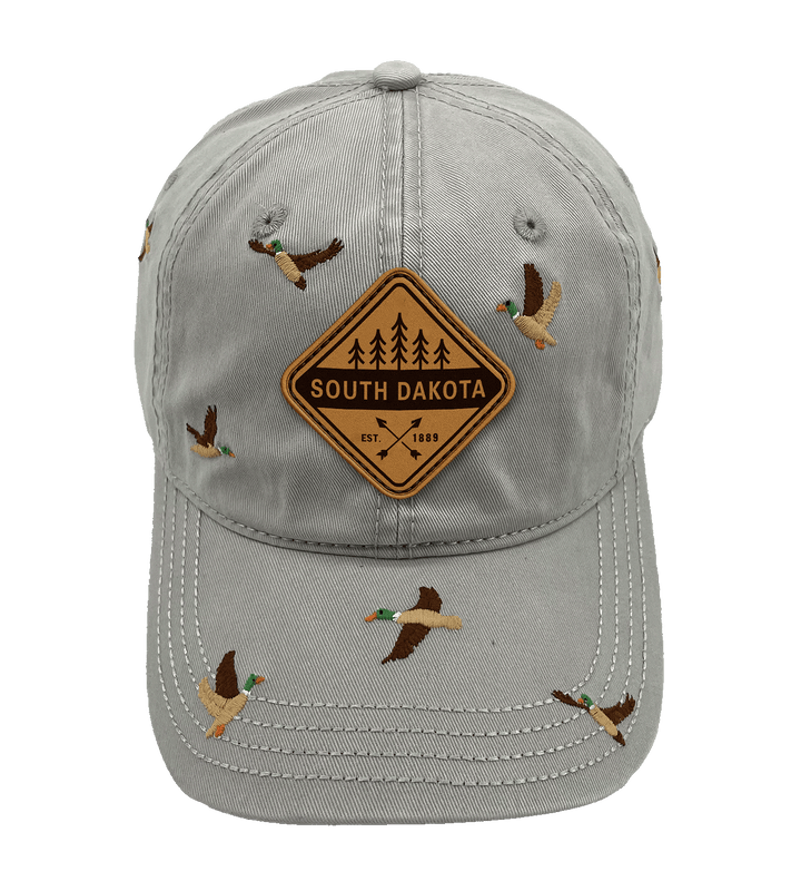 South Dakota Duck Embroidered Baseball Cap – Nature Wildlife Adventure Hat for Travelers
