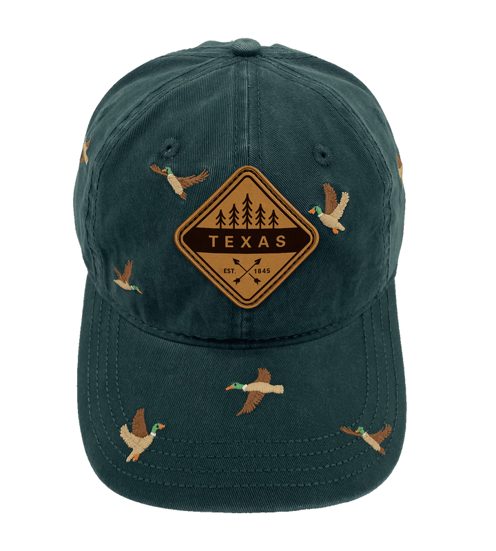 Texas Duck Embroidered Baseball Cap – Nature Wildlife Adventure Hat for Outdoor Lovers