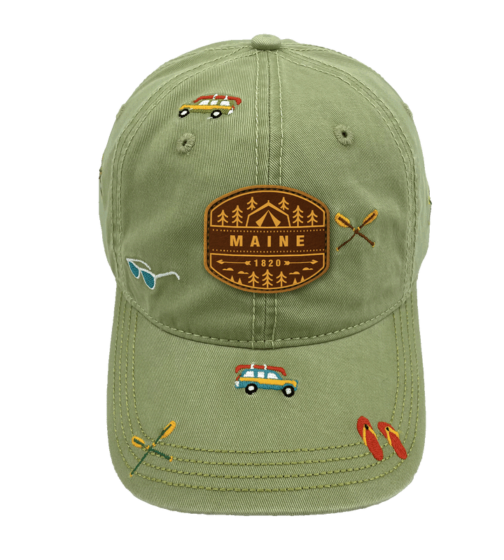Maine Lake Life Adventure Baseball Cap