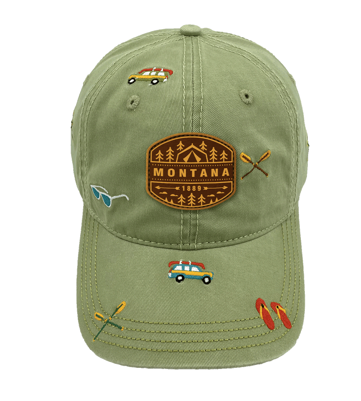 Montana Lake Life Adventure Baseball Cap