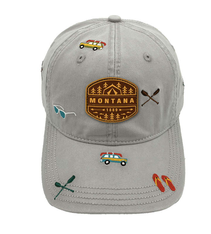Montana Lake Life Adventure Baseball Cap