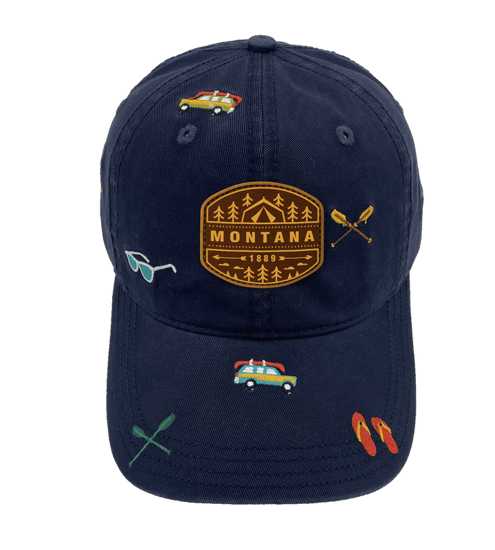 Montana Lake Life Adventure Baseball Cap