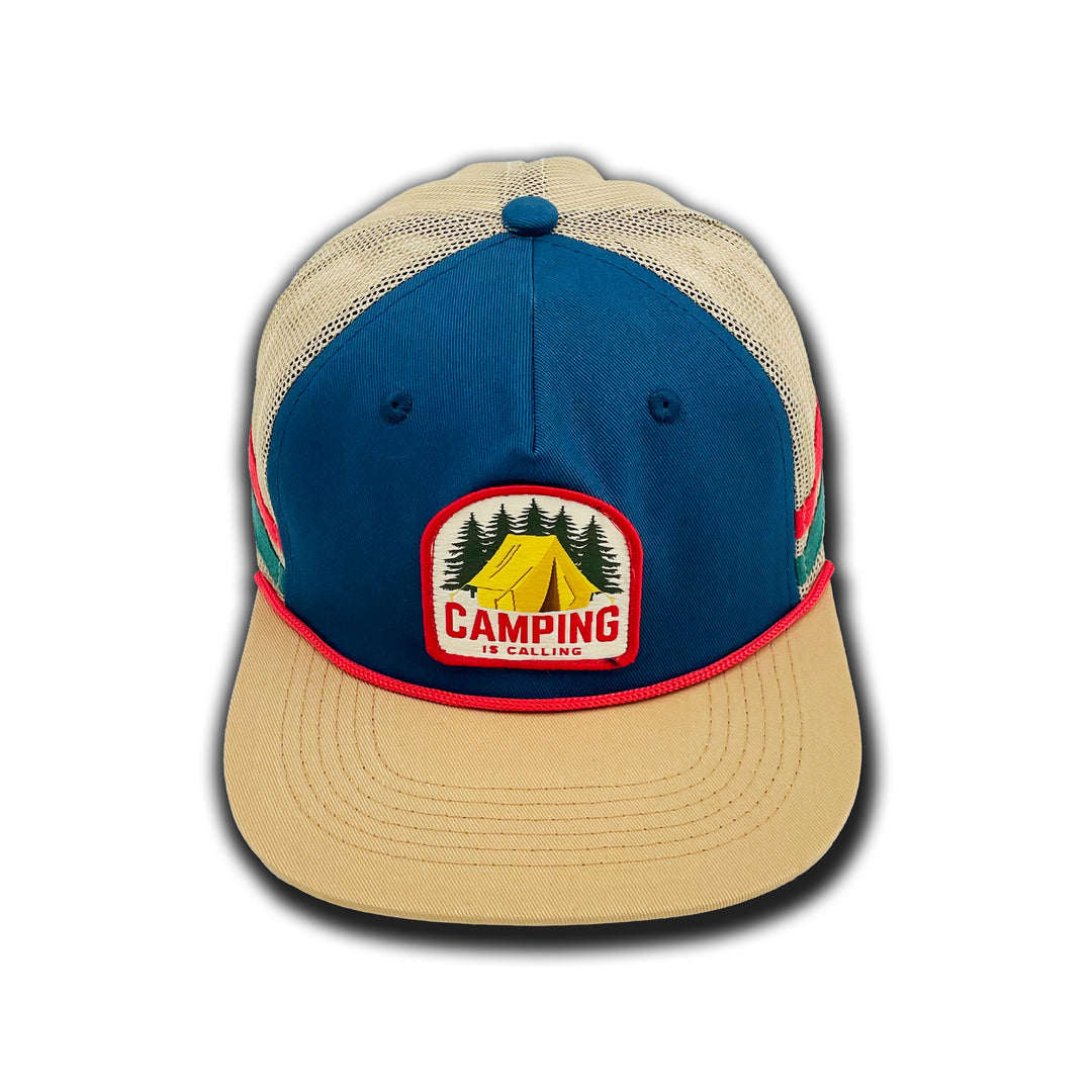 Colorblock Side Stripe Baseball Cap – Retro Outdoor Flat Brim Hat