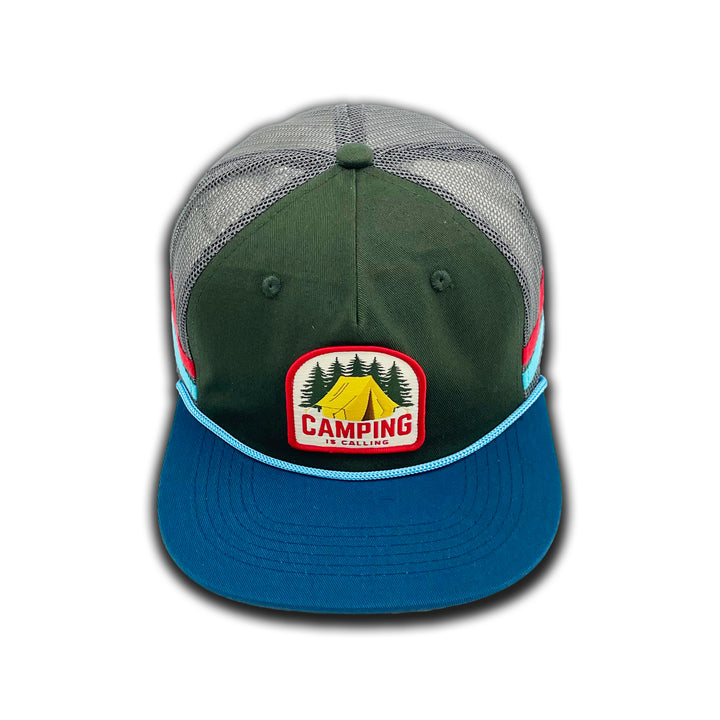 Colorblock Side Stripe Baseball Cap – Retro Outdoor Flat Brim Hat