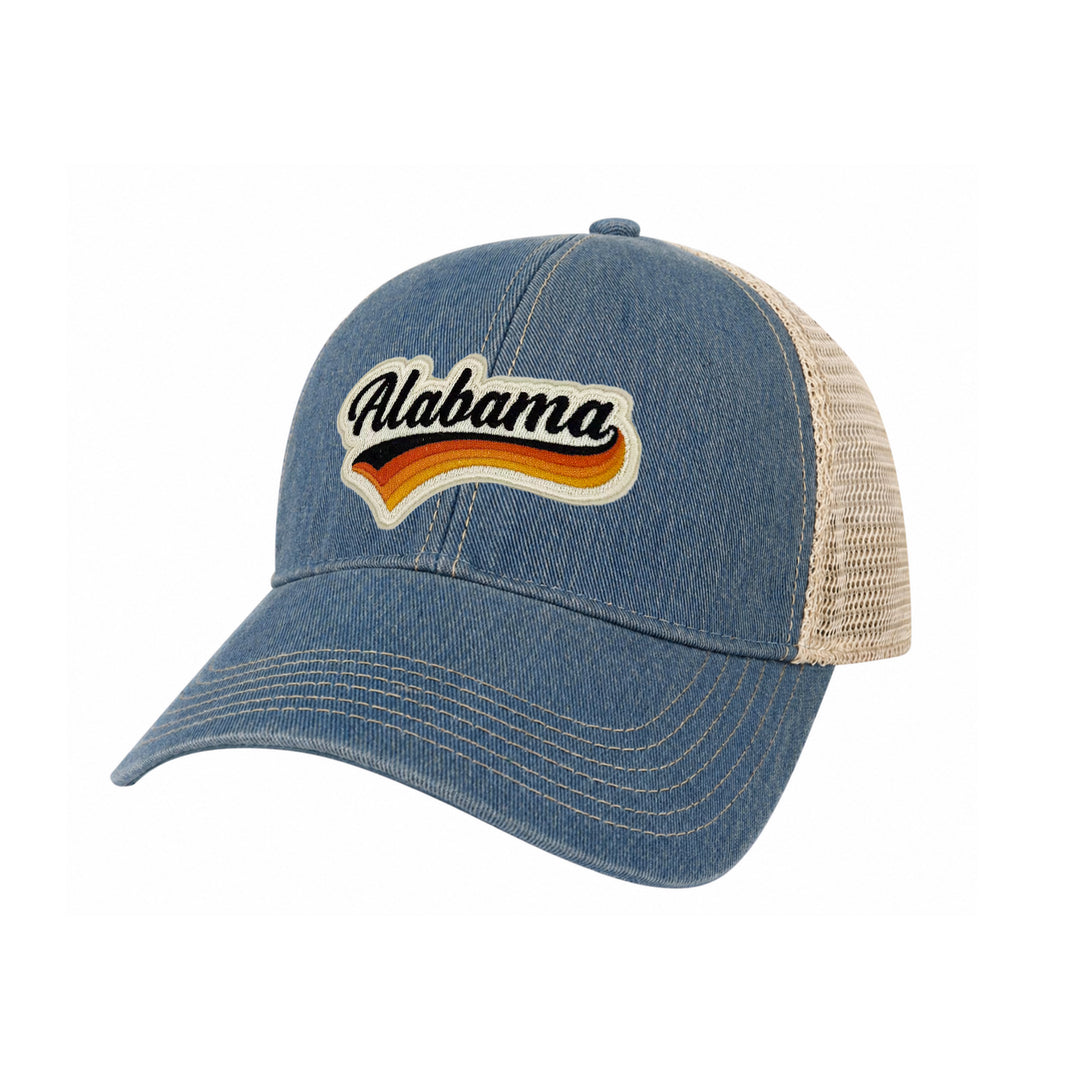 Alabama Vintage Patch Trucker Cap | Cotton Mesh Snapback Hat | Alabama Souvenir Hat