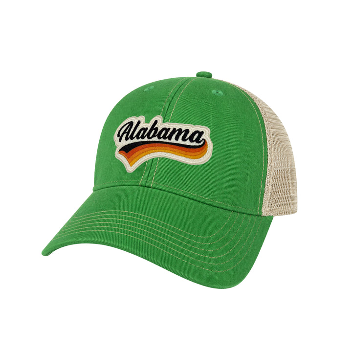 Alabama Vintage Patch Trucker Cap | Cotton Mesh Snapback Hat | Alabama Souvenir Hat