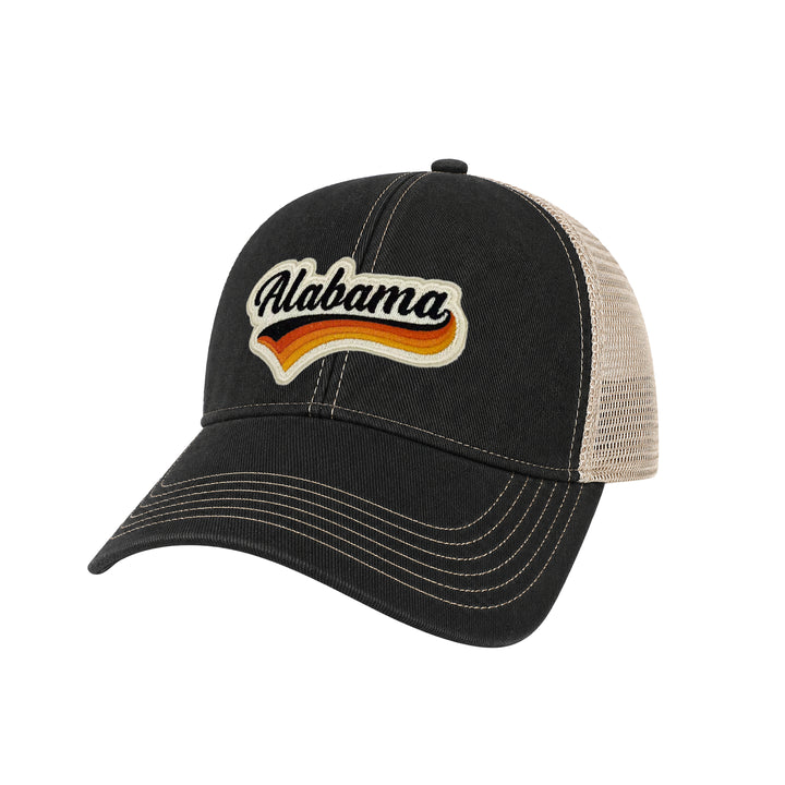Alabama Vintage Patch Trucker Cap | Cotton Mesh Snapback Hat | Alabama Souvenir Hat