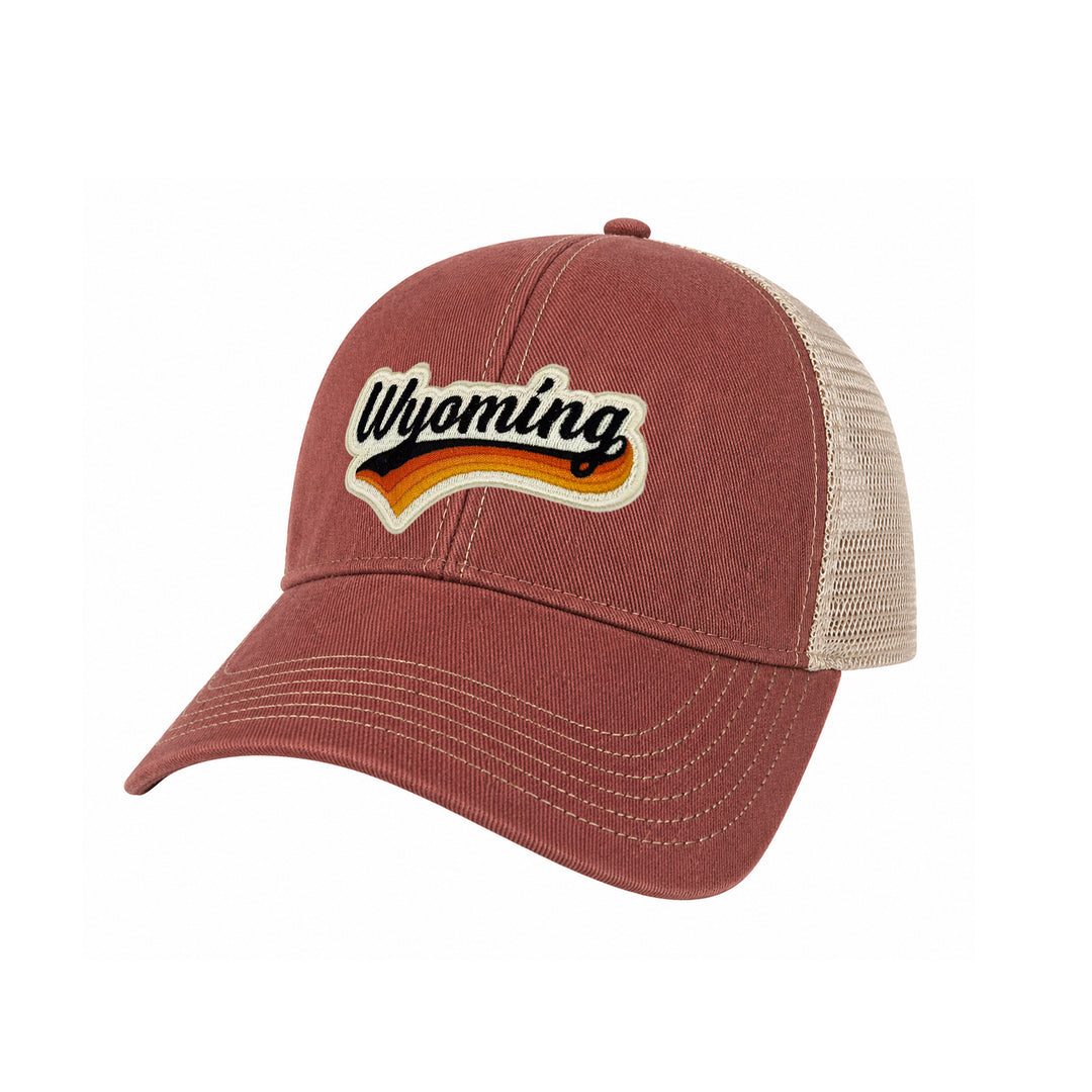 Wyoming Vintage Patch Trucker Cap | Cotton Mesh Snapback Souvenir Hat
