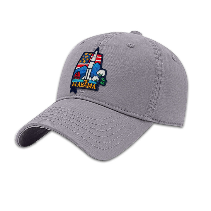 Alabama State Embroidered Patch Baseball Cap – Southern Heritage Souvenir Hat