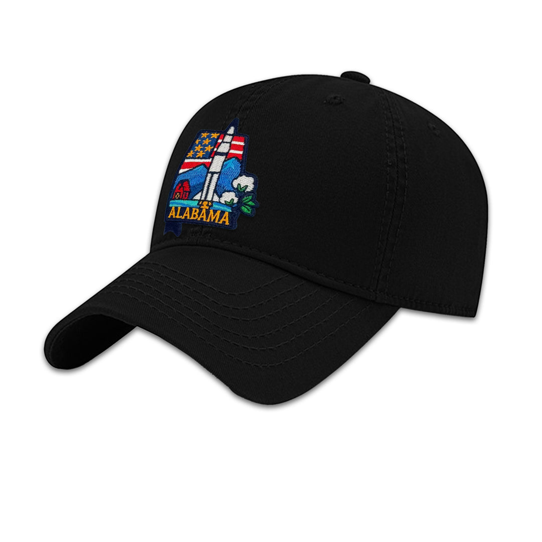 Alabama State Embroidered Patch Baseball Cap – Southern Heritage Souvenir Hat