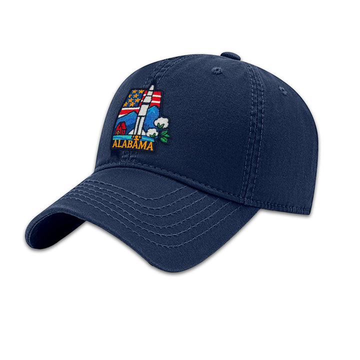Alabama State Embroidered Patch Baseball Cap – Southern Heritage Souvenir Hat