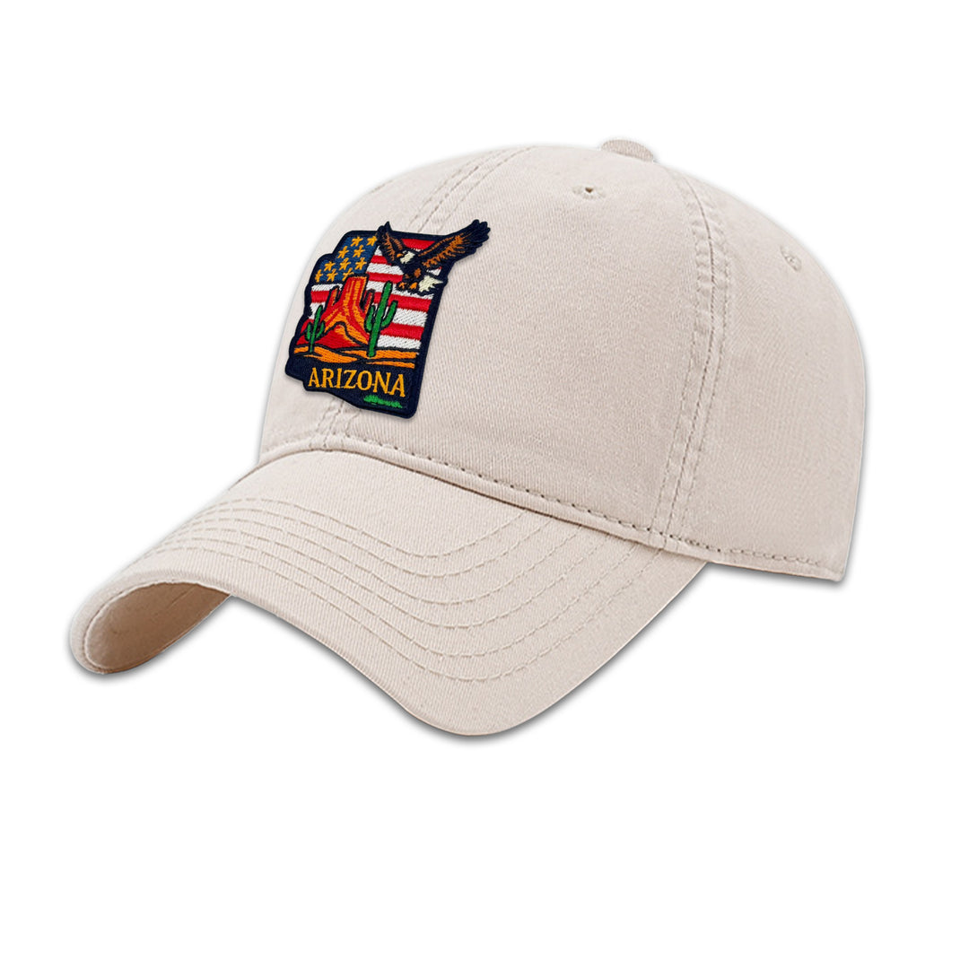 Arizona Desert Eagle Embroidered Baseball Cap – Southwest Outdoor Adventure Hat
