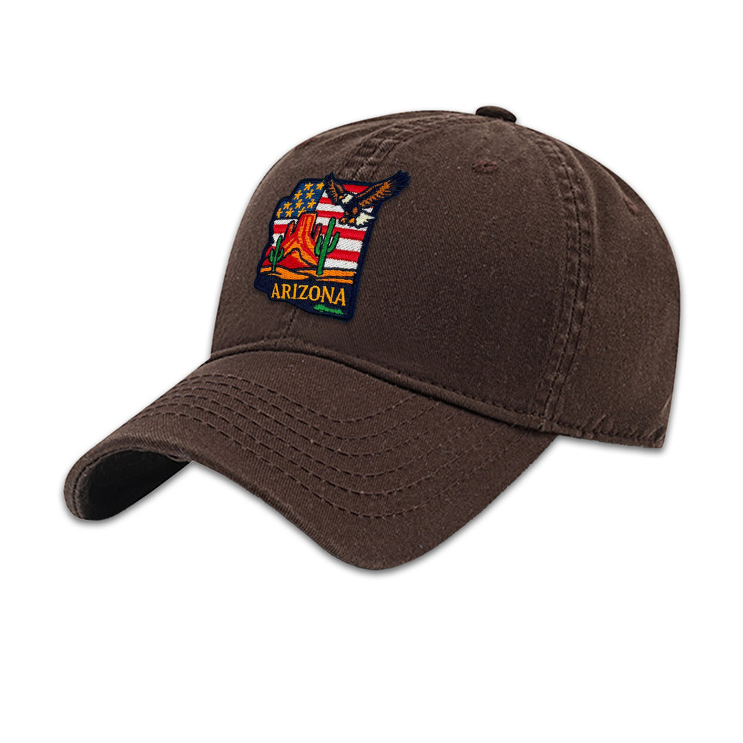 Arizona Desert Eagle Embroidered Baseball Cap – Southwest Outdoor Adventure Hat