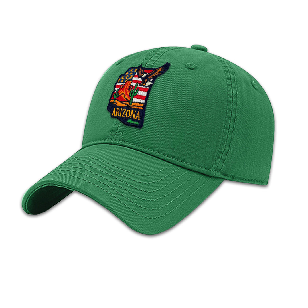 Arizona Desert Eagle Embroidered Baseball Cap – Southwest Outdoor Adventure Hat