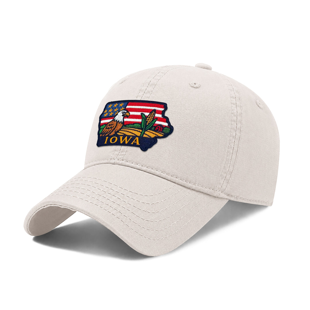 Iowa State Icons Low Profile Garment Wash Cotton Baseball Caps Mens Womens