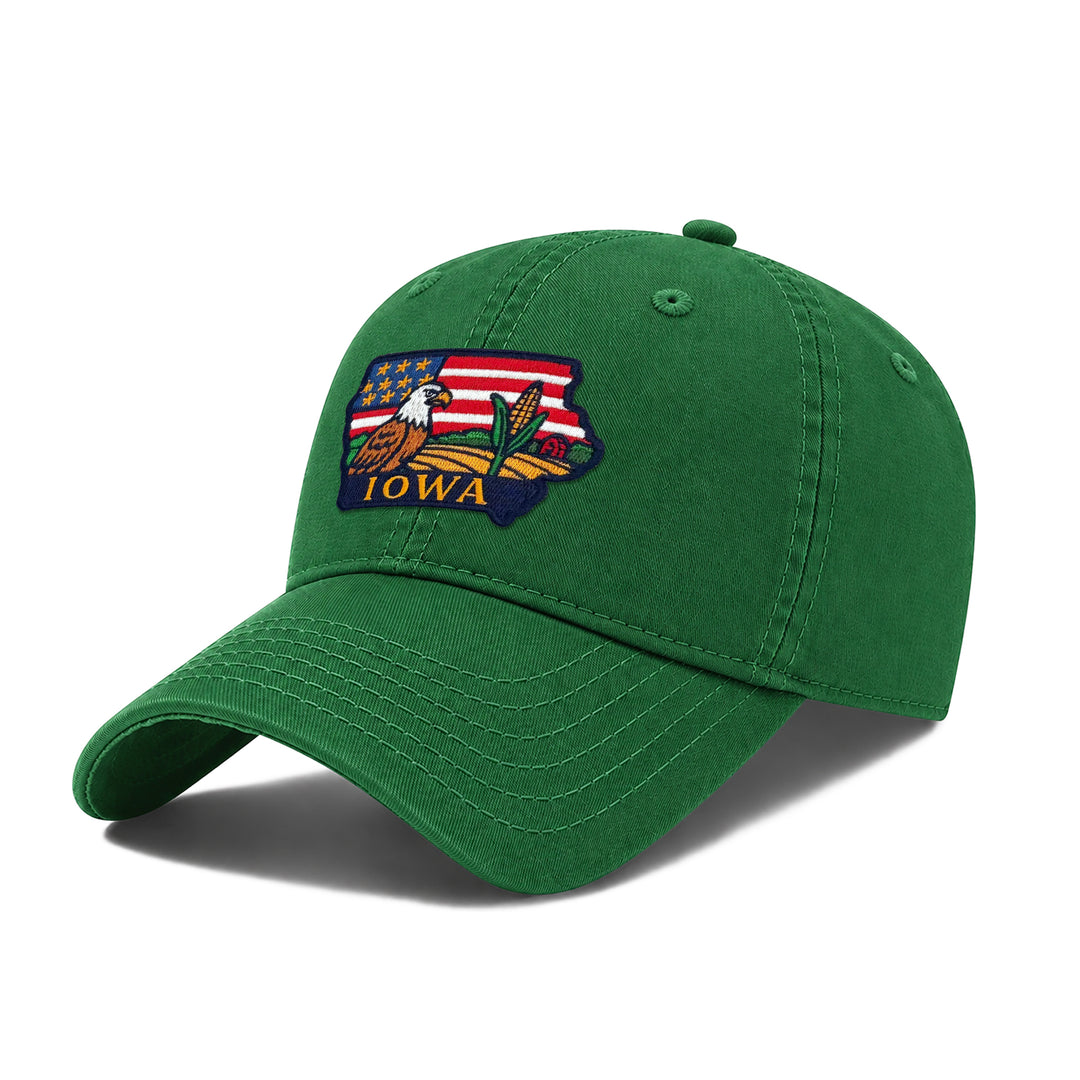 Iowa State Icons Low Profile Garment Wash Cotton Baseball Caps Mens Womens
